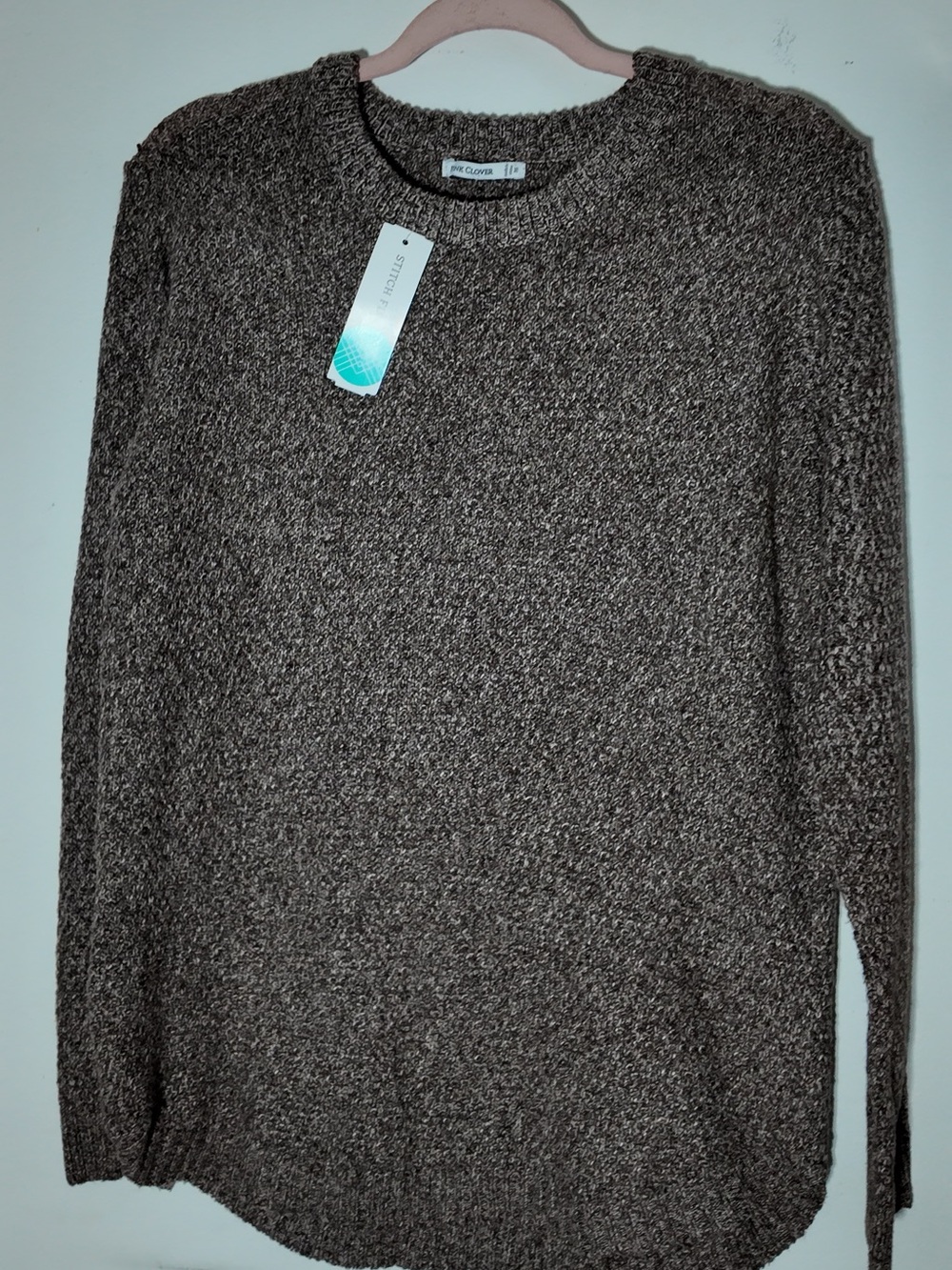J. Crew Women's Heather Brown Crewneck Sweater